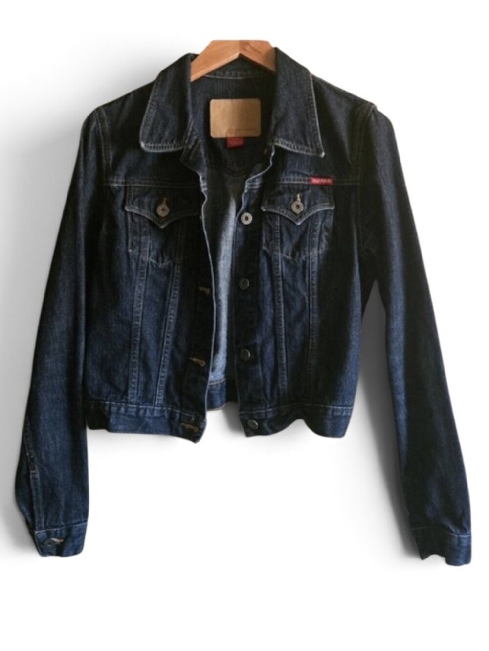 Vintage Y2K Guess Denim Cropped Jeans Jacket